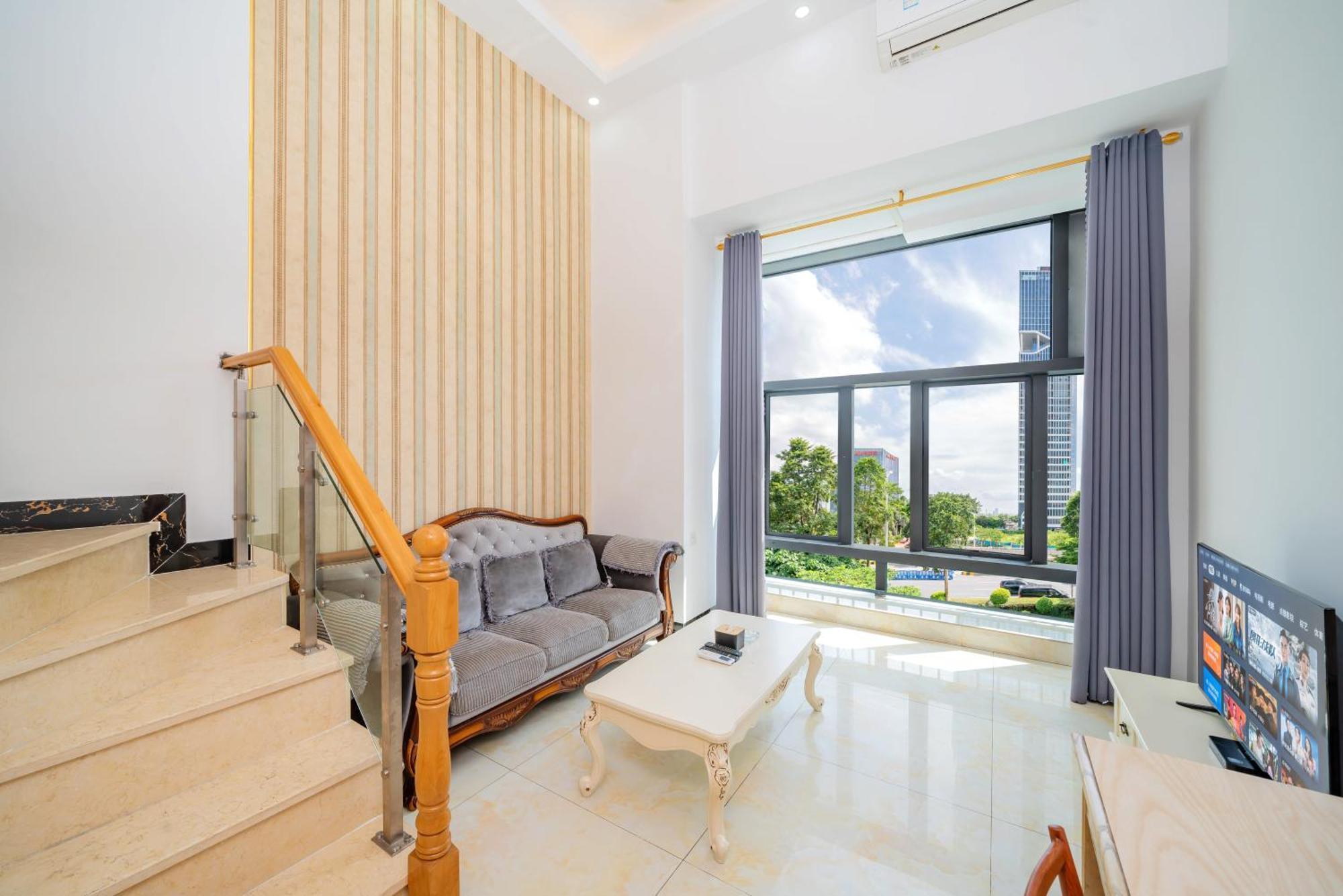 April Fair Duplex Apartment Guangzhou South Railway Station Ao Yuan Yue Shi Dai Branch Экстерьер фото